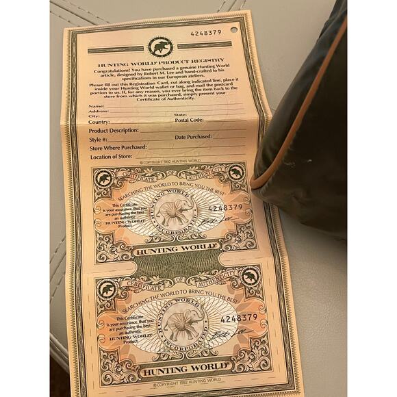 Hunting World Hunter Green Satchel Bagette RARE Bag - Picture 9 of 13